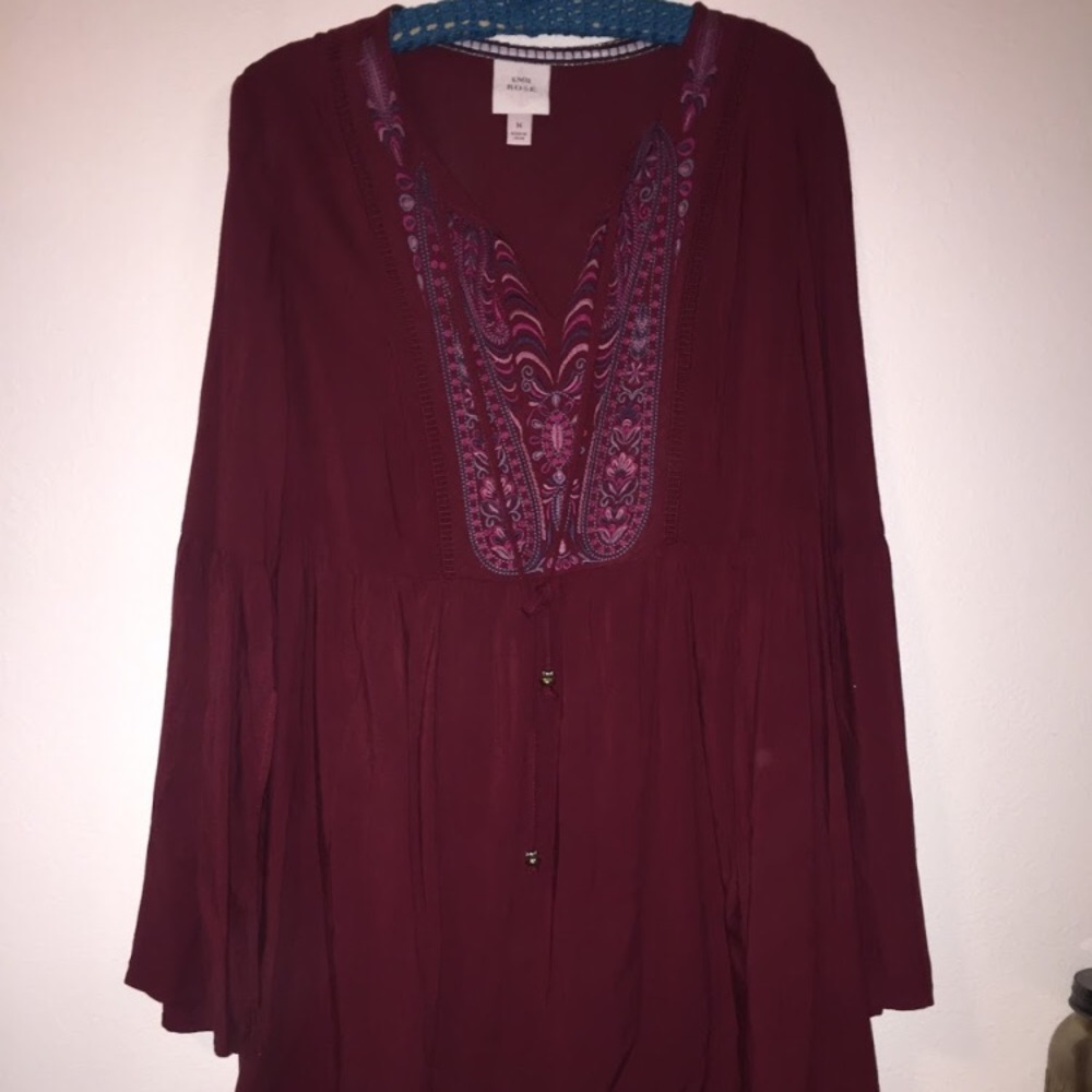 Long sleeve shirt dress